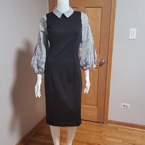 New york & company stretch black dress size M.